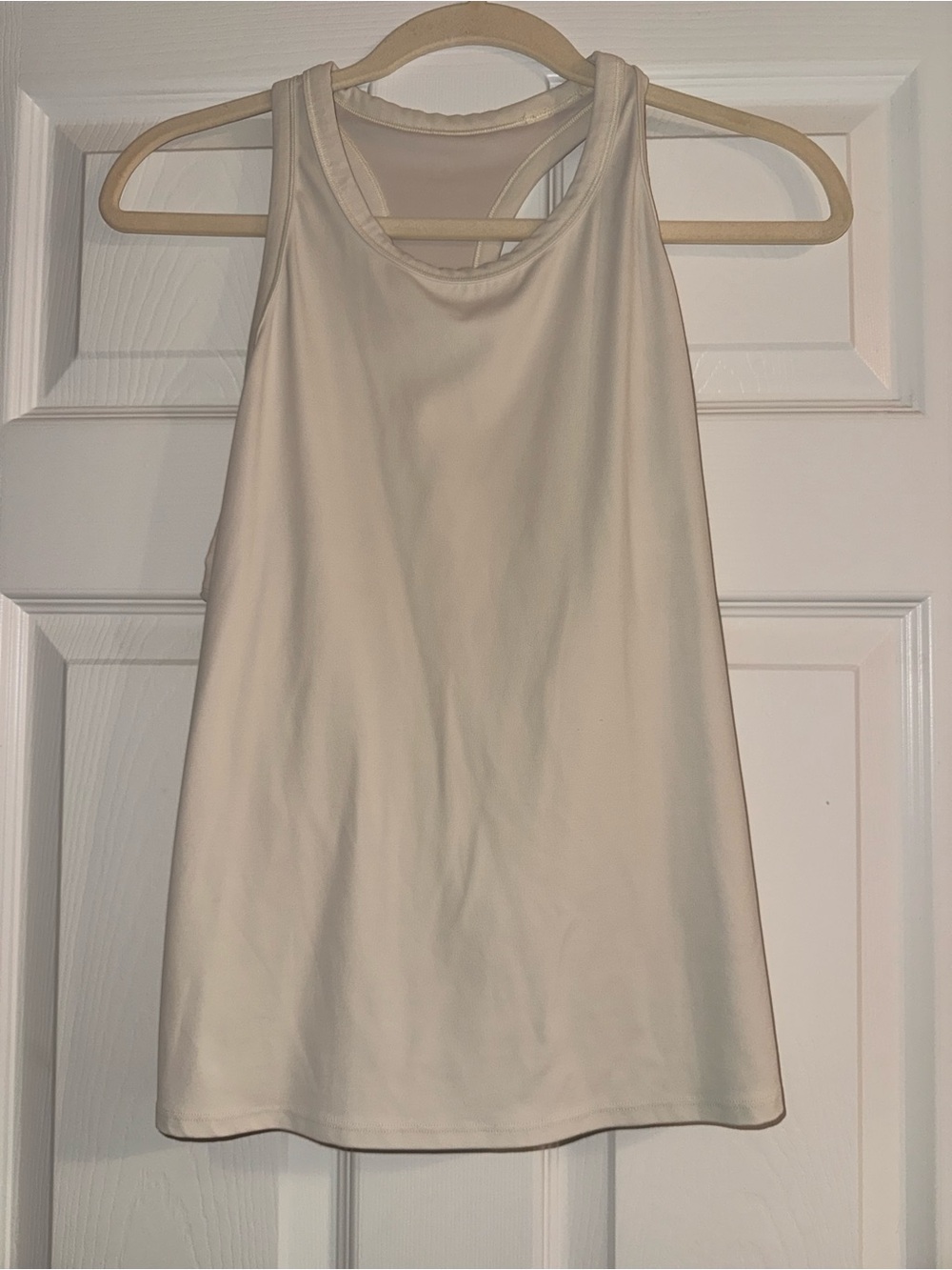 Women's Athleta transcend Racerback Tank Top pale yellow